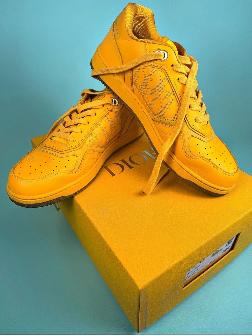 Dior B27 Low-Top Sneaker Yellow Sneakers US 11 NWT